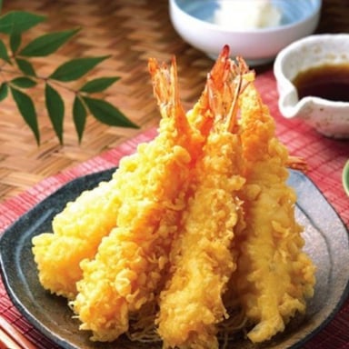 Gambas en tempura